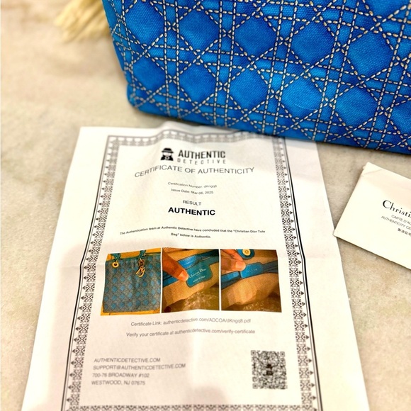 Christian Dior Cannage Print Cherie Tote - Picture 4 of 16